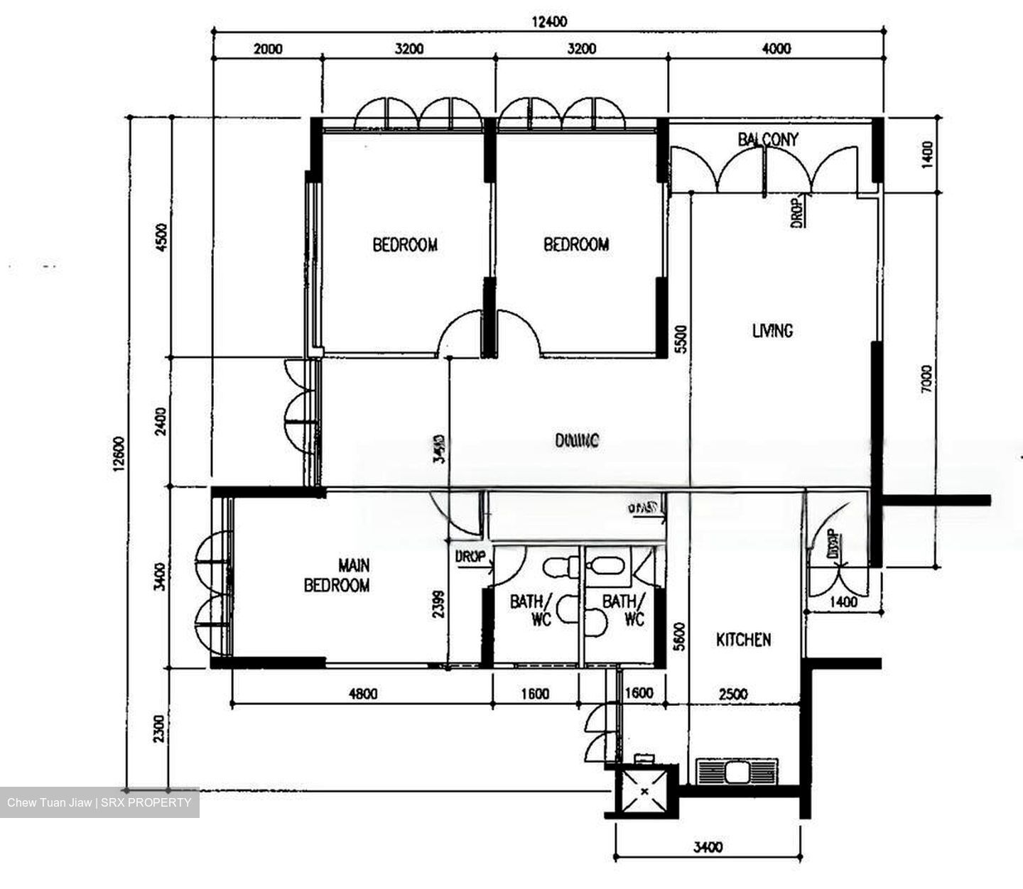 Blk 54 New Upper Changi Road (Bedok), HDB 5 Rooms #481101731